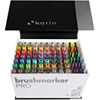 Karin Mega Box Plus 27C13 - Juego de 72 colores + 3 difusores de pintura con base de agua para pintar- dibujar y…